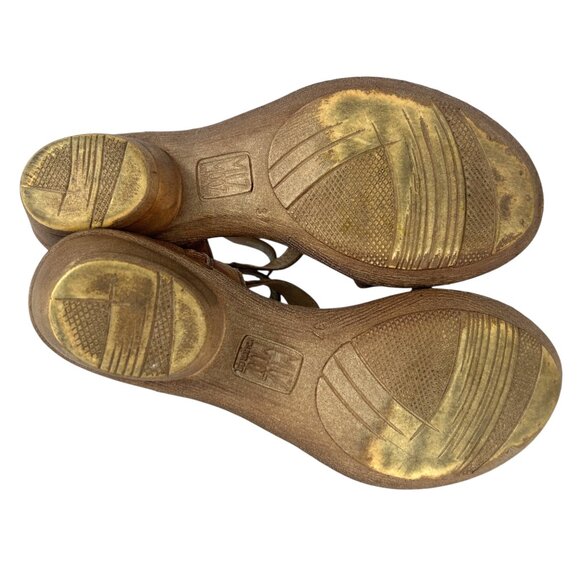 Miz Mooz Coolidge Heeled Leather Sandasl in Brandy Brown Size US 6 ½ or 7 EU 37 - Picture 11 of 12